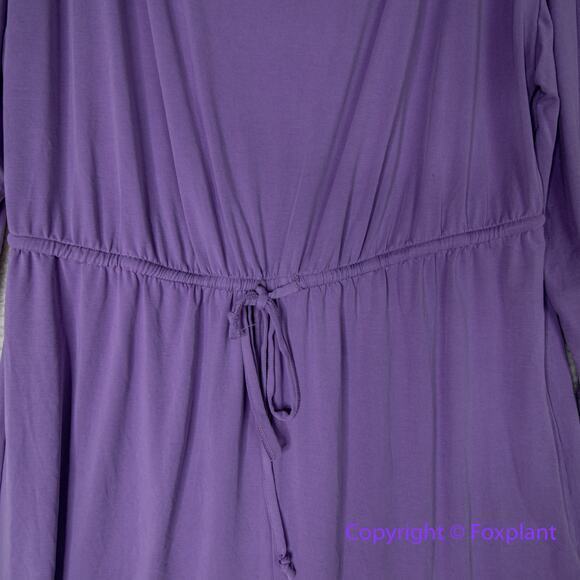 New! Eloquii long bell sleeve purple romper, size‎ 18/20 - Picture 8 of 11